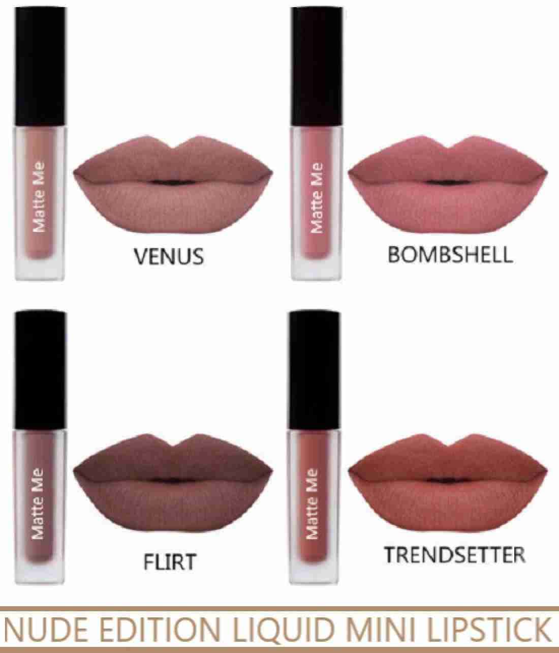 Nude Edition Liquid Lipstick Set of 4 (16ml)