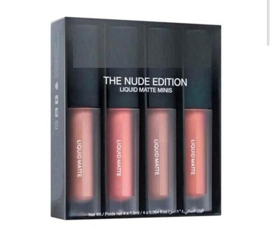 Nude Edition Liquid Lipstick Set of 4 (16ml)