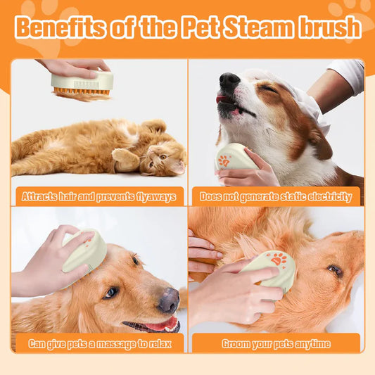Steam Brush for Dog/Cat